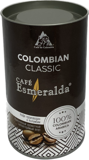 Кофе в тубе "Colombian Classic" (молотый 150 г. "CAFE Esmeralda")