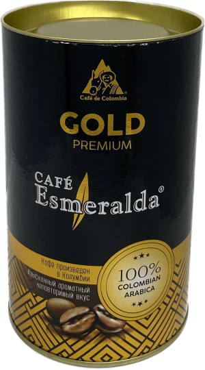 Кофе в тубе "Gold Premium" (зерно 150 г. "CAFE Esmeralda")