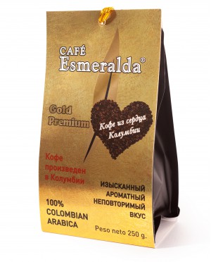"Cafe Esmeralda"Gold Premium ESPRESSO молотый 250 г.