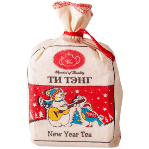 Новогодний зеленый чай "Снеговик" 100 г.