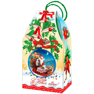"Дед Мороз" картонная сумочка ("Cafe Esmeralda" в зернах 100 г. + молотый 100 г.)